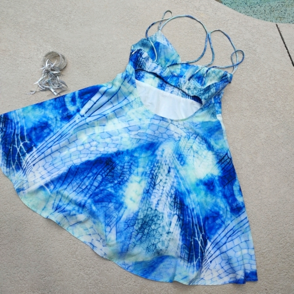 L'Atiste backless  Tie Dye Mini